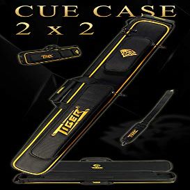 Tiger Product Billiard Pool Table Black Nylon Cue Case 2x2