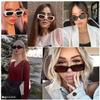 KUGUAOK Retro Rectangle Sunglasses Women and Men Vintage Small Square Sun Glasses UV Protection Glasse view 3