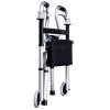 Walking Aids Lightweight Folding Rollator Walker for Seniors with Seat and Wheels Adjustable Height Rolling Mobility Aid for Elderly Handicap - Walking Stick Adjustable Height ALGFree (Size : A) view 1