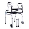 Walking Aids Lightweight Folding Rollator Walker for Seniors with Seat and Wheels Adjustable Height Rolling Mobility Aid for Elderly Handicap - Walking Stick Adjustable Height ALGFree (Size : A) view 2