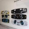 AUXPhome Snowboard Display Wall Rack, Snowboard Wall Mount Storage Rack, Clear Hanger Rack, Premium Invisible Surfboard/Snowboard Wall Holder Skateboard Stand Bracket - Clear Acrylic - (2.5" Gap) view 2