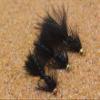 6ct - Tungsten Micro Wooly Bugger Jig Head Fly - Euro Nymph for Trout and Other Species (6ct - Black - Hook #10) view 2