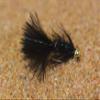 6ct - Tungsten Micro Wooly Bugger Jig Head Fly - Euro Nymph for Trout and Other Species (6ct - Black - Hook #10) view 3