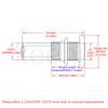 316 Stainless Steel Standard Length Thru-Hull Fitting w/Nut & Gasket for (1/2" ID) view 2
