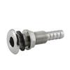 316 Stainless Steel Standard Length Thru-Hull Fitting w/Nut & Gasket for (1/2" ID) view 3