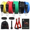 BOB AND BRAD Resistance Bands Set, Stackable Up to 150 lbs Workout Bands with Handles, Door Anchor & Ankle Straps - Heavy Duty Exercise Bands for Strength Training, Home Gym Fitness, Physical Therapy view 1