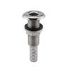 Marine Grade Stainless Steel Barbed Standard Length Straight 1/2" ID Thru-Hull with Nut&Custom Gasket for Boat view 1
