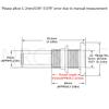 Marine Grade Stainless Steel Barbed Standard Length Straight 1/2" ID Thru-Hull with Nut&Custom Gasket for Boat view 2