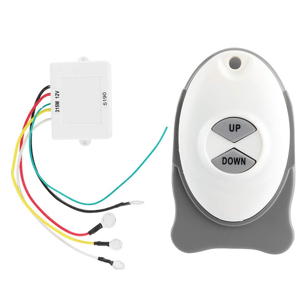 Acouto Anchor Remote Switch,12V Anchor Switch Receiver Sail Trim Controller Marine Boat Accessory