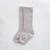 BULINGNA Toddler Infant Baby Girl Boys Solid Anti-Slip Knitted Long Stockings Kids Cotton Knee Stockings (Beige, 0-6 Months) view 3