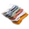 BULINGNA Toddler Infant Baby Girl Boys Solid Anti-Slip Knitted Long Stockings Kids Cotton Knee Stockings (Grey, 6-12 Months) view 3