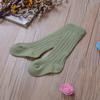 BULINGNA Toddler Infant Baby Girl Boys Solid Anti-Slip Knitted Long Stockings Kids Cotton Knee Stockings (Green, 0-6 Months) view 3