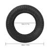 Electric Scooter Tire, 10 inch Anti-skid Wear-resistance Plastic Electric Scooter Wheel Tire Explosion-proof Tubeless Solid Scooter Tire Replacement Accessory(Black) Tires Solid view 4