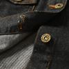 Toddler Baby Denim Jackets Button Down Jeans Coat Ripped Hooded Top Fall Cowboy Long Sleeve Overcoat Basic Hoodie Casual Outwear Clothes for Kids Girls Boys BlackNo Faux Fur Fleece 12-18 Months view 4