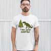 T-Rex Hates Christmas T-Shirt Funny Dinosaur Xmas Eve Festive Men's Tee White Small view 2