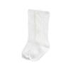 BULINGNA Toddler Infant Baby Girl Boys Solid Anti-Slip Knitted Long Stockings Kids Cotton Knee Stockings (White, 6-12 Months) view 4