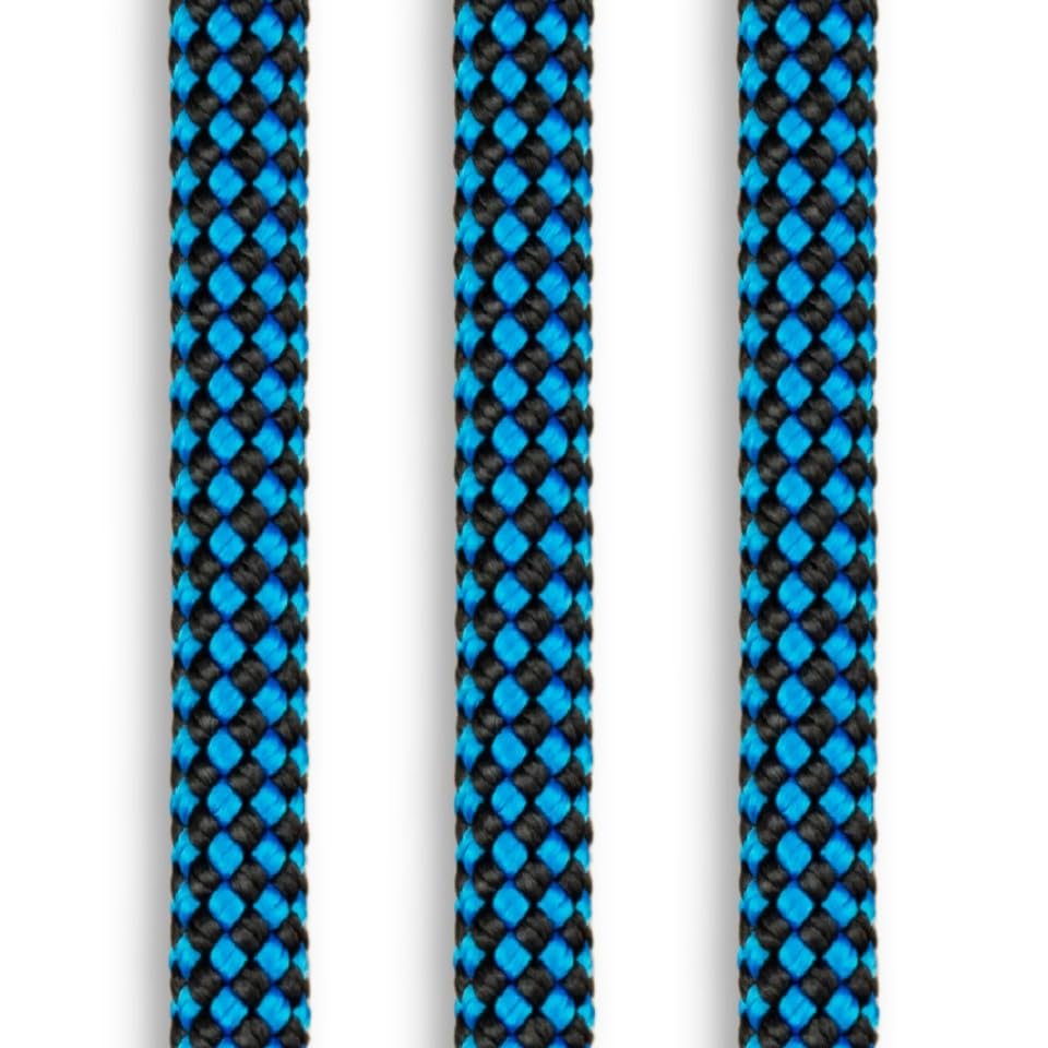 Arborist Tree Climbing Rope | 32 Strand Kernmantle 7/16 inch (11 mm) | AllGear SRT Line | Blue Finish Line, 120 feet