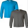 Gildan Men's Ultra Cotton Adult Long Sleeve T-Shirt, 2-Pack view 1