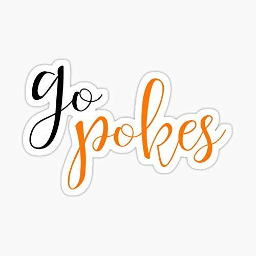 go Pokes Oklahoma State Sticker - Sticker Graphic - Auto, Wall, Laptop, Cell, Truck Sticker for Windows, Cars, Trucks