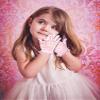 Sumind Girls White Lace Princess Gloves - Tea Party & Wedding Gloves for Little Girls (20.5 cm) view 4