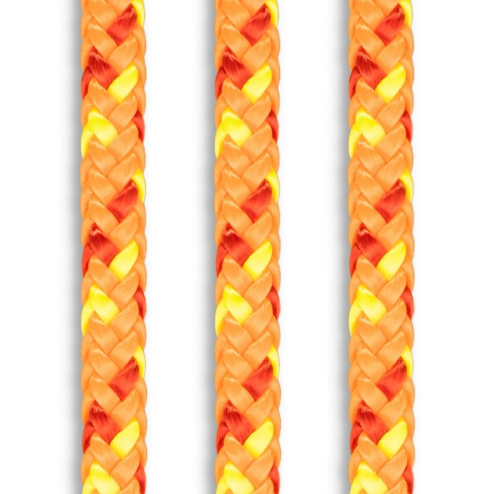 Arborist Tree Climbing Rope | 12 Strand 1/2 inch (12.7 mm) | AllGear DRT MRT Line | Forestry Pro Glo, 200 feet