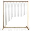 Set of 15 Human Organ Tuned Healing Chimes with Framed Wood Stand Includes 15 Chimes, Stand, & Mallet/Tuned to Represent the 15 Primary Organs/Great for Sound Healing view 1