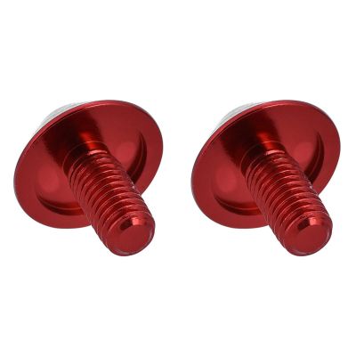 2Pcs Aluminum Alloy Brake Rotor Screws, Bike Cage Bolts Water Bottle Cage Screws, G510 * 12Mm Screws, Bottle Lder Bike For Disc Brake Rotor Or Water Bottle Cage Red Black Optional(Red)