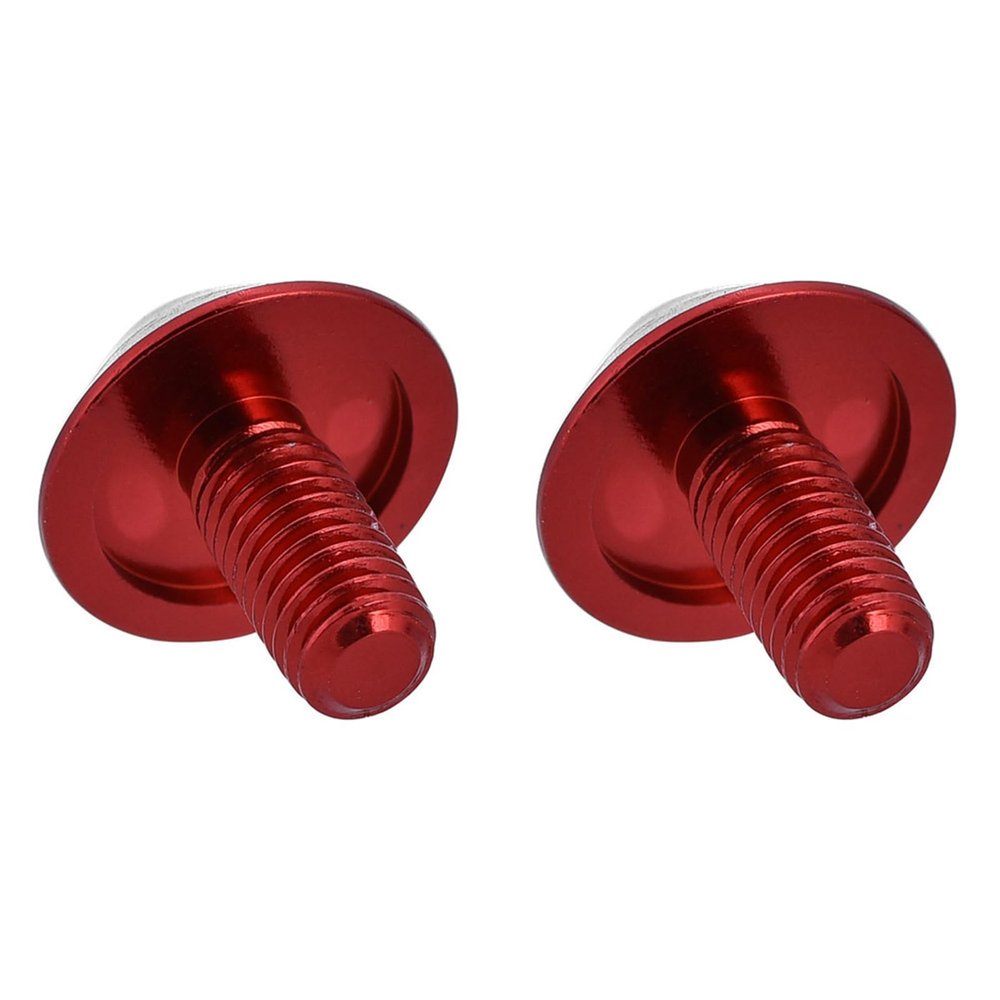 2Pcs Aluminum Alloy Brake Rotor Screws, Bike Cage Bolts Water Bottle Cage Screws, G510 * 12Mm Screws, Bottle Lder Bike For Disc Brake Rotor Or Water Bottle Cage Red Black Optional(Red)