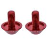 2Pcs Aluminum Alloy Brake Rotor Screws, Bike Cage Bolts Water Bottle Cage Screws, G510 * 12Mm Screws, Bottle Lder Bike For Disc Brake Rotor Or Water Bottle Cage Red Black Optional(Red) view 3