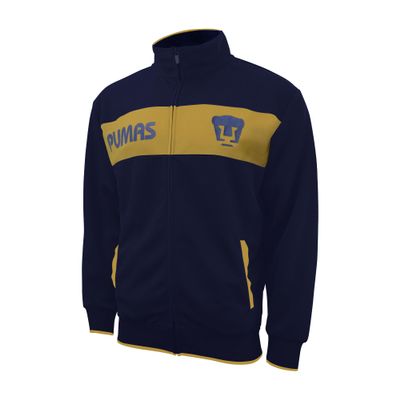 Icon Sports Pumas UNAM Soccer Track Jacket Officially Licensed Unisex Zip-Up Outerwear Navy XL