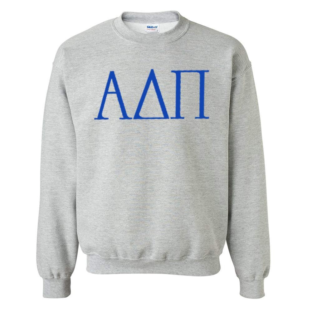 Alpha Delta Pi University Crewneck Sweatshirt Small Light Grey