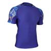 HUGE SPORTS Men's Rash Guard Short Sleeves UPF 50+ UV Sun Protection Quick Drying Splice Compression Swim Shirts(Tropical Style,S) view 2