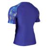 HUGE SPORTS Men's Rash Guard Short Sleeves UPF 50+ UV Sun Protection Quick Drying Splice Compression Swim Shirts(Tropical Style,S) view 3