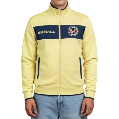 Icon Sports Officially Licensed Club Amrica Soccer Track Jacket - Unisex Adult - CA52TJ Yellow M