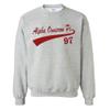 Alpha Omicron Pi AOII Tail Crewneck 2X-Large Light Grey view 1