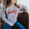 Alpha Omicron Pi AOII Tail Crewneck 2X-Large Light Grey view 2