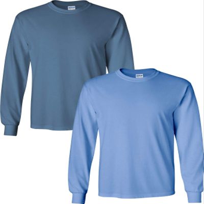 Gildan Men's Ultra Cotton Adult Long Sleeve T-Shirt, 2-Pack