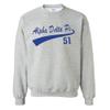 Alpha Delta Pi Tail Crewneck Small Light Grey view 1