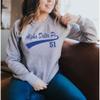 Alpha Delta Pi Tail Crewneck Small Light Grey view 2