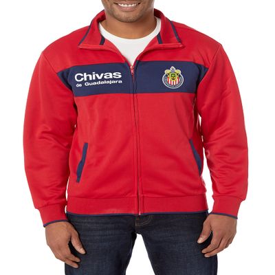 Icon Sports Officially Licensed Chivas Soccer Track Jacket - Unisex Adult - CH52TJ Red XL