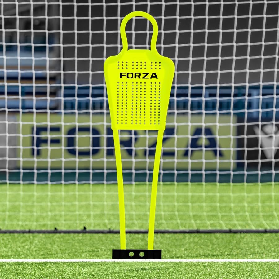 NWS Forza Soccer Free Kick Training Mannequin [Mini/Junior/Senior] | Durable PVC Soccer Dummies with Steel Ground Spikes - Optional Carry Bag