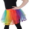 Beistle Rainbow Tutu Skirt Polyester Fabric Tulle, One Size, Red/Orange/Yellow/Green/Blue/Purple view 2