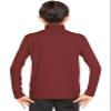 Boy's Oh So Soft Turtleneck Burgundy Medium view 3
