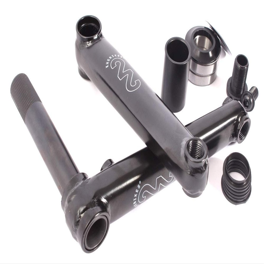 KHEbikes 22 BMX Crank Set 48T MID BB CrMo 22mm Hollow axle Laser Logo 1.80lbs
