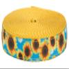 Country Brook Design - Sunflowers Ribbon on Gold Nylon Webbing (1 Inch, 10 Yards) view 1