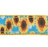 Country Brook Design - Sunflowers Ribbon on Gold Nylon Webbing (1 Inch, 10 Yards) view 3