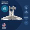 Five Oceans FO1529-M2 Marine Bimini Top Quick Release 90 Degree Swivel Deck Hinge, Heavy Duty AISI316 Stainless Steel, Ideal for Pontoon, Fishing, Ski Boats, 2-Pack view 2
