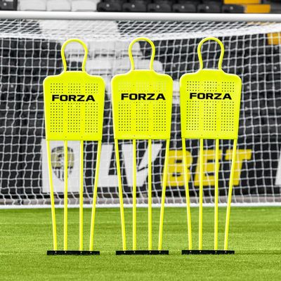NWS Forza Soccer Free Kick Training Mannequin [Mini/Junior/Senior] | Durable PVC Soccer Dummies with Steel Ground Spikes - Optional Carry Bag