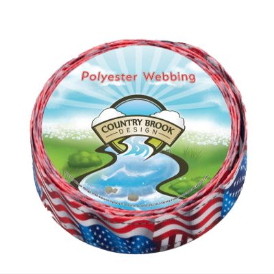 Country Brook Design - 1 Inch Flying Free Reflective Polyester Webbing, 20 Yards