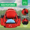 Prodigy Disc Golf BP-3 V3 Backpack - Golf Travel Bag - Holds 17+ Discs Plus Storage Disc Practice Bag - Tear and Water Resistant Disc Golf Backpack - Great for Beginners - Affordable Disc Golf Bag view 2